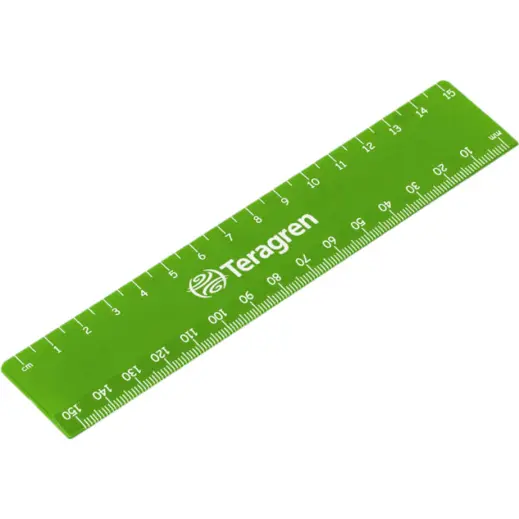 Altitude Scholastic 15cm Ruler Lime Branded